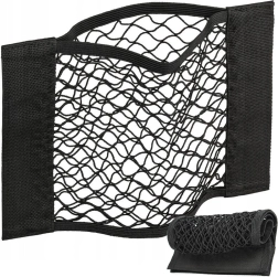 Red de maletero para coche con fijación de velcro