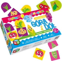 Juego arriba y abajo: fruta y verdura – puzzle para niños