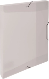 Caja con goma elástica A5 de polipropileno transparente