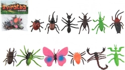 Mini animales y insectos de plástico 12 uds