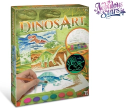 Set mágico de acuarelas DinosArt para niños