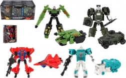 Robot transformable de 14 cm: se convierte en coche, camión o cohete