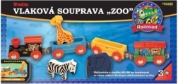 Conjunto de tren MAXIM con animales del zoo