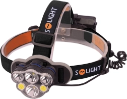 Linterna frontal LED recargable Solight 550 lm