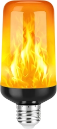 Bombilla LED con efecto de llama Renew Force G130 negra