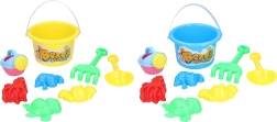 Set de arena de 8 piezas para niños