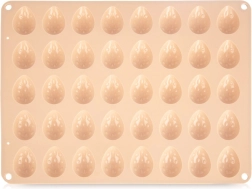 Molde de silicona para galletas y pralinés con forma de huevo, beige 33,5 × 26 × 1,5 cm