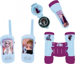 Set de aventura infantil del Reino de Hielo con walkie-talkies, linterna, prismáticos y brújula