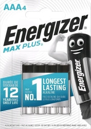 Pilas alcalinas AAA Max Plus, 4 uds., blíster