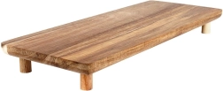 Tabla de servir de madera con patas 36 × 14,5 cm