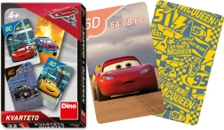 Dino juego de cartas cuartetos con motivo de Cars 3