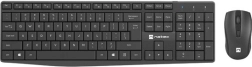 Kit inalámbrico de teclado y ratón Natec Squid negro