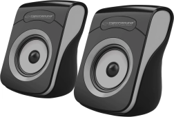 Altavoces USB 2.0 Flamenco en negro y gris