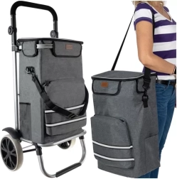 Carrito de la compra plegable con bolsa térmica de 40 l MALATEC