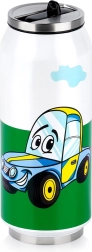 Termo vaso con forma de lata con cochecitos 400 ml