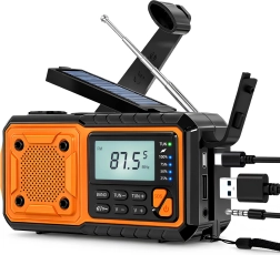 Radio solar de emergencia Renew Force con powerbank y dinamo