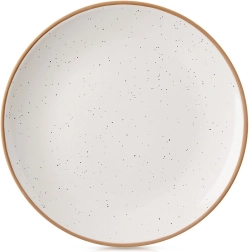 Plato de postre de cerámica beige 20 cm