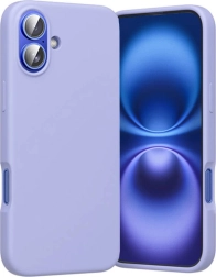 Funda de silicona con MagSafe para iPhone 16 – Vention, lila