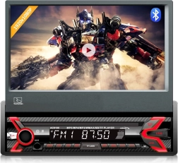 Autoradio Audiocore AC9100 con pantalla táctil retráctil de 7", bluetooth y USB