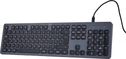Teclado con cable Hama CK-400 negro–gris