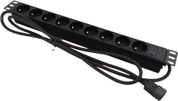 Regleta de alimentación 19" 9× CEE 7/5 con conector C20