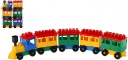 Juego de construcción de tren Lori para niños con cinco vagones