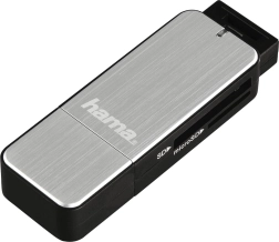Lector de tarjetas USB 3.0 SD/microSD – plateado