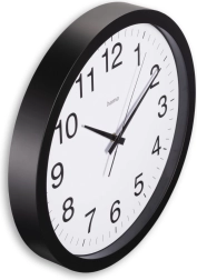 Reloj de pared Aruba de 40 cm, negro