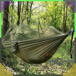 Hamaca colgante con mosquitera para camping y jardín, carga máxima 180 kg
