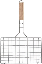 Parrilla metálica para barbacoa 35 × 55 cm