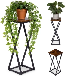 Soporte para plantas estilo loft con marco geométrico ModernHome