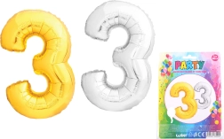 Globo inflable con forma de número 3