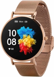 Reloj inteligente Verona dorado de acero