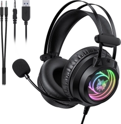 Auriculares gaming Onikuma X80 con micrófono e iluminación RGB