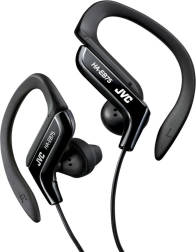 Auriculares deportivos intrauditivos JVC con gancho ajustable para la oreja – negro