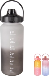 Botella deportiva para beber de 2 l con indicador de tiempo, surtido de colores