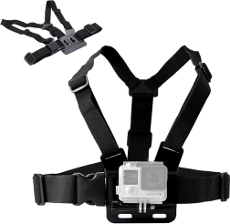 Arnés de pecho para cámara de acción con soporte para teléfono