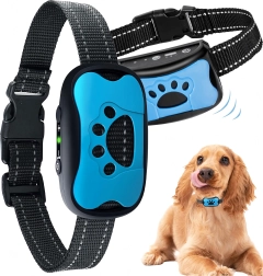 Collar de adiestramiento electrónico antis ladridos para perros, resistente al agua y recargable