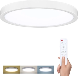 Solight lámpara LED de techo/pared Estela White con mando a distancia, 60 W, 4500 lm, 50 cm, regulable, CCT 3000–6500 K