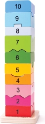 Torre motriz de madera con números BIGJIGS BABY