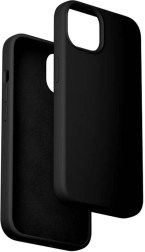 Funda de silicona Vention para iPhone 15 Plus con MagSafe (negra)