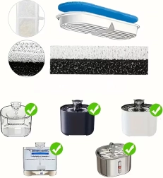 Filtros de repuesto para fuente para perros y gatos – set de 8 uds