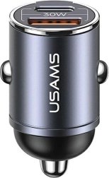 Cargador de coche 30W 1xUSB+1xUSB-C Carga rápida