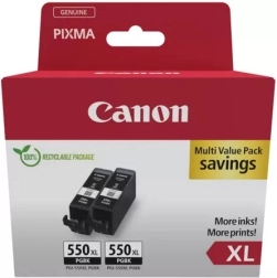Pack doble de cartuchos de tinta negra Canon PGI-550XL