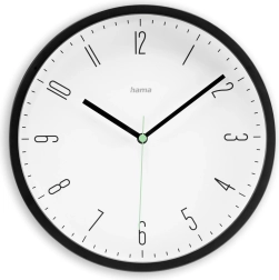 Reloj de pared Capri 25 cm negro