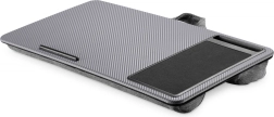 Soporte para portátil sobre el regazo con alfombrilla para ratón y soporte para smartphone
