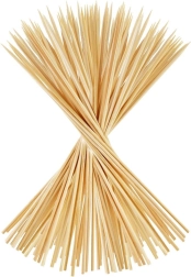 Brochetas de madera para shashlik 30 cm, 100 uds