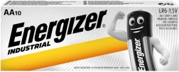 Pilas alcalinas ENERGIZER Industrial AA (LR6), 10 uds