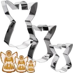 Set de cortadores de acero inoxidable ángel – 3 tamaños, 12 cm