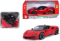 Modelo de coche Ferrari SF90 Stradale rojo 1:24 Bburago
